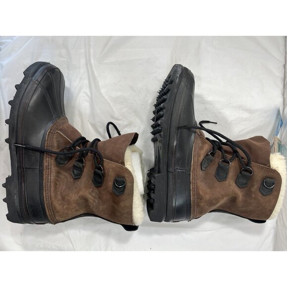 Sorel Men's Black and Brown Snow Boots - Picture 4 of 15